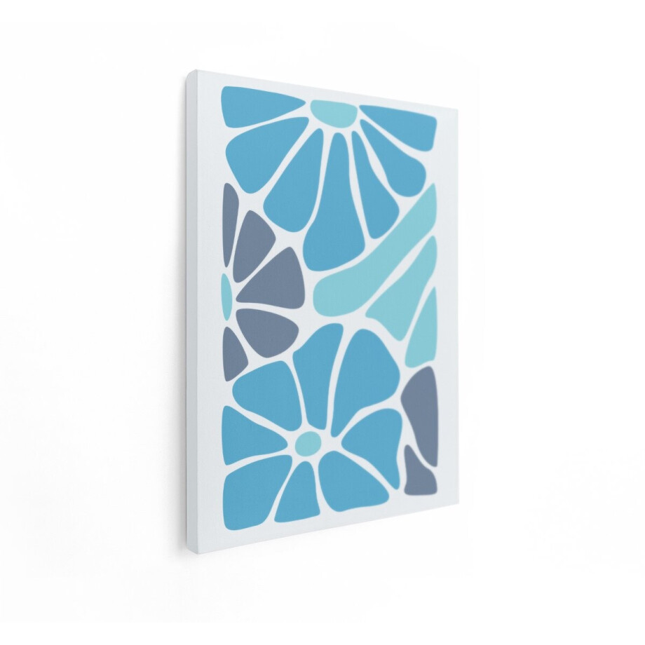 Artaza Canvas Schilderij Bloemen - 30x40 cm - Wanddecoratie Abstract Modern - Muurdecoratie Organische Vormen - Schilderijen Op Canvas Blauw Artaza Canvas Schilderij Bloemen - 30x40 cm - Wanddecoratie Abstract Modern - Muurdecoratie Organische Vormen - Schilderijen Op Canvas Blauw afbeelding 1