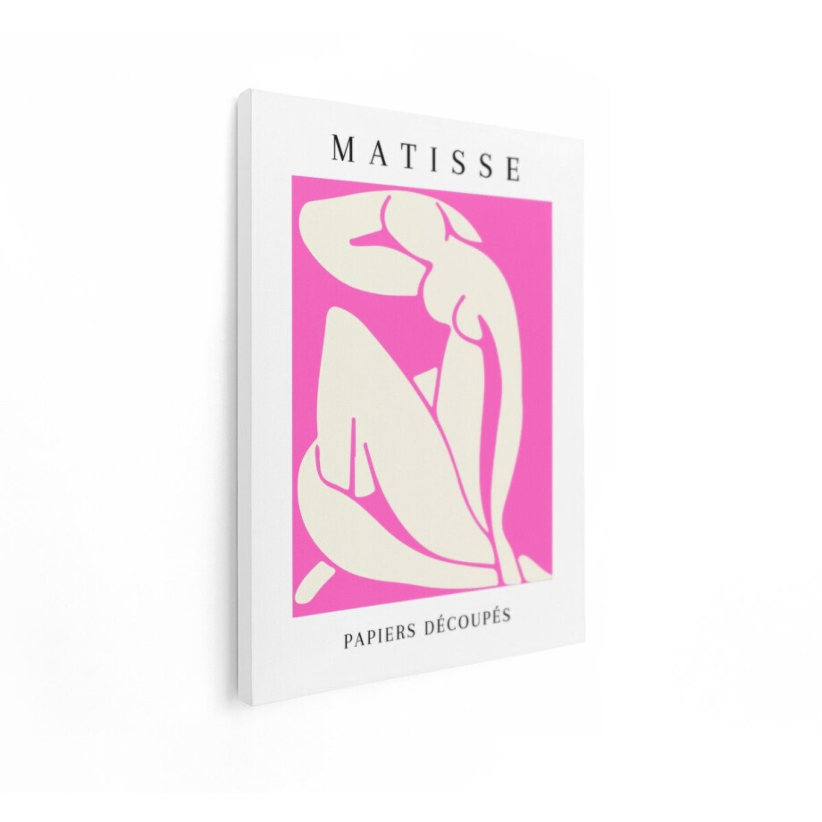 Artaza Canvas Schilderij Abstract Matisse - 90x120 cm - Wanddecoratie Vrouw - Muurdecoratie Modern - Schilderijen Op Canvas Roze Artaza Canvas Schilderij Abstract Matisse - 90x120 cm - Wanddecoratie Vrouw - Muurdecoratie Modern - Schilderijen Op Canvas Roze afbeelding 1