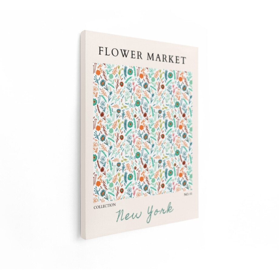 Artaza Canvas Schilderij Bloemen - 30x40 cm - Wanddecoratie Botanisch Patroon - Muurdecoratie Boho - Schilderijen New York Artaza Canvas Schilderij Bloemen - 30x40 cm - Wanddecoratie Botanisch Patroon - Muurdecoratie Boho - Schilderijen New York afbeelding 1