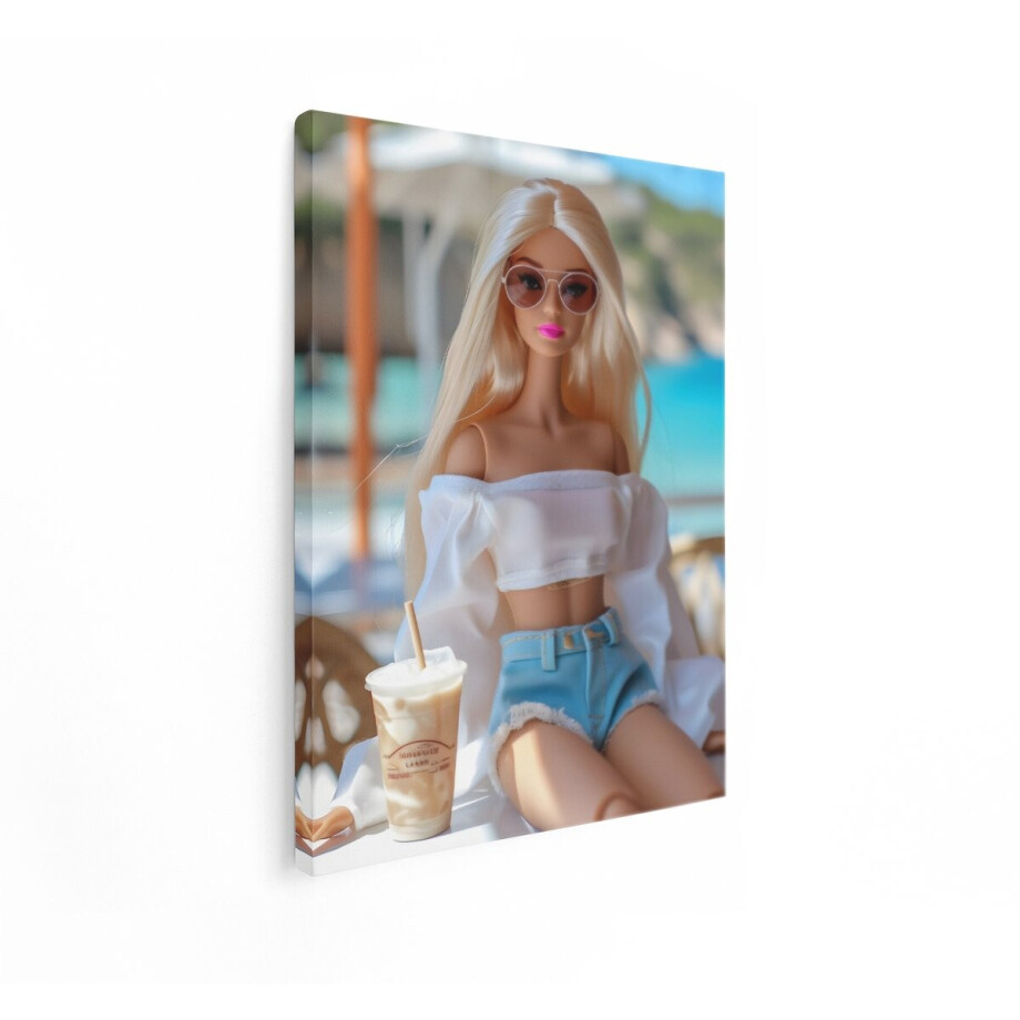 Artaza Canvas Schilderij Pop Art Barbie - 30x40 cm - Wanddecoratie Strand - Muurdecoratie Modern - Decoratie Koffie - Kamer Accessoires Artaza Canvas Schilderij Pop Art Barbie - 30x40 cm - Wanddecoratie Strand - Muurdecoratie Modern - Decoratie Koffie - Kamer Accessoires afbeelding 1