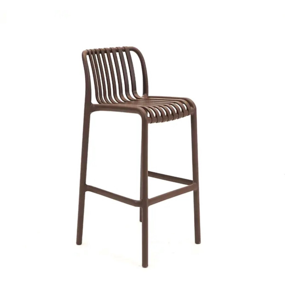 Vita Porto barstoel bruin stapelbaar Vita Porto barstoel bruin stapelbaar afbeelding 1