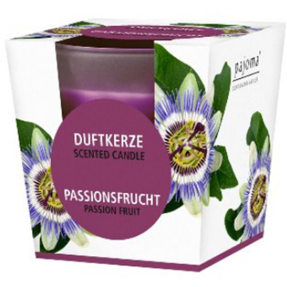 Geurkaars in Glas Passionfruit - Pajoma | 1x 120g - Lente Zomer Geur | Brandduur: 25 uur afbeelding 1