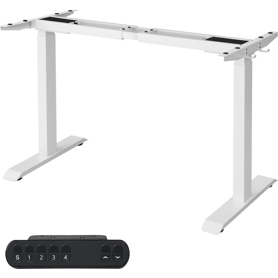 SONGMICS - Zit Sta Bureauframe - Elektrisch - Dubbele Motor - Geheugenfunctie - Haken SONGMICS - Zit Sta Bureauframe - Elektrisch - Dubbele Motor - Geheugenfunctie - Haken afbeelding 1