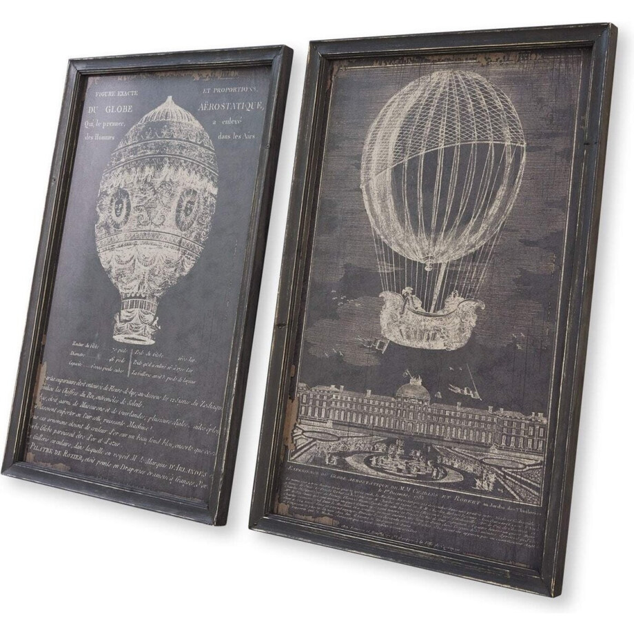 LOBERON Afbeelding set van 2 Ortarsis zwart LOBERON Afbeelding set van 2 Ortarsis zwart afbeelding 1