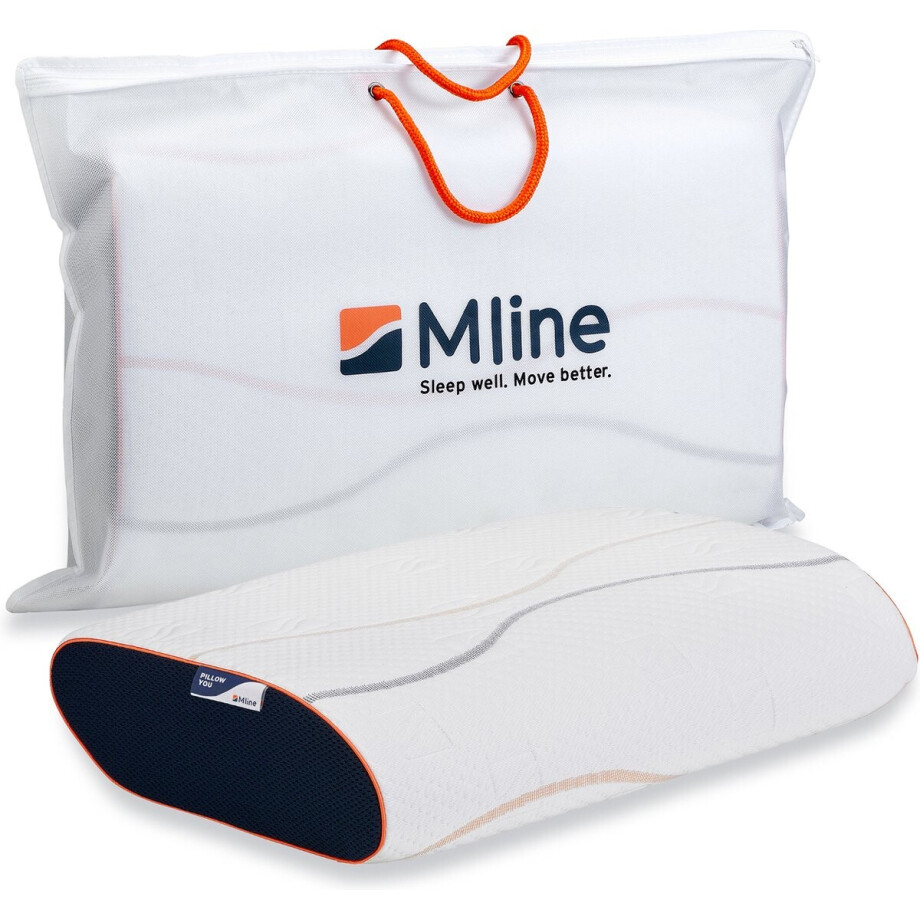 M line Pillow You ergonomisch hoofdkussen - medium – anti-allergeen – nek- en hoofdondersteuning – 11 cm hoog – schouderbreedte 39 - 43 cm afbeelding 1