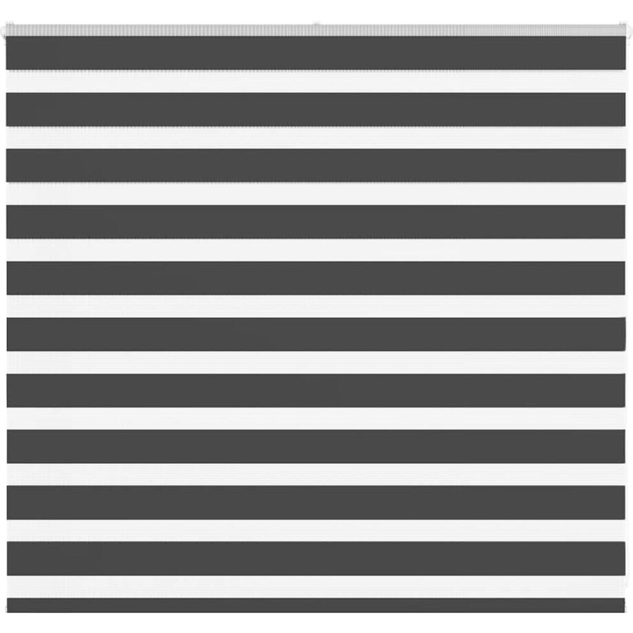 vidaXL - Zebra - rolgordijn - 155x100 - cm - stofbreedte - 150,9 - cm - zwart afbeelding 1