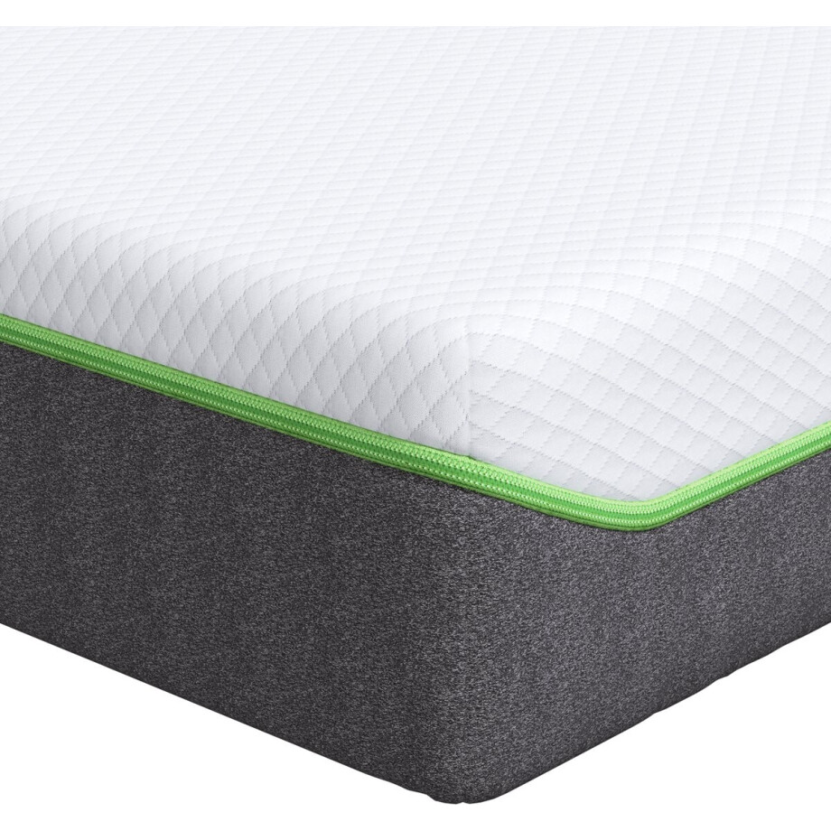 vidaXL - Matras - Wit - en - Grijs - 80 - x - 200 - cm - Jacquard - stof afbeelding 1
