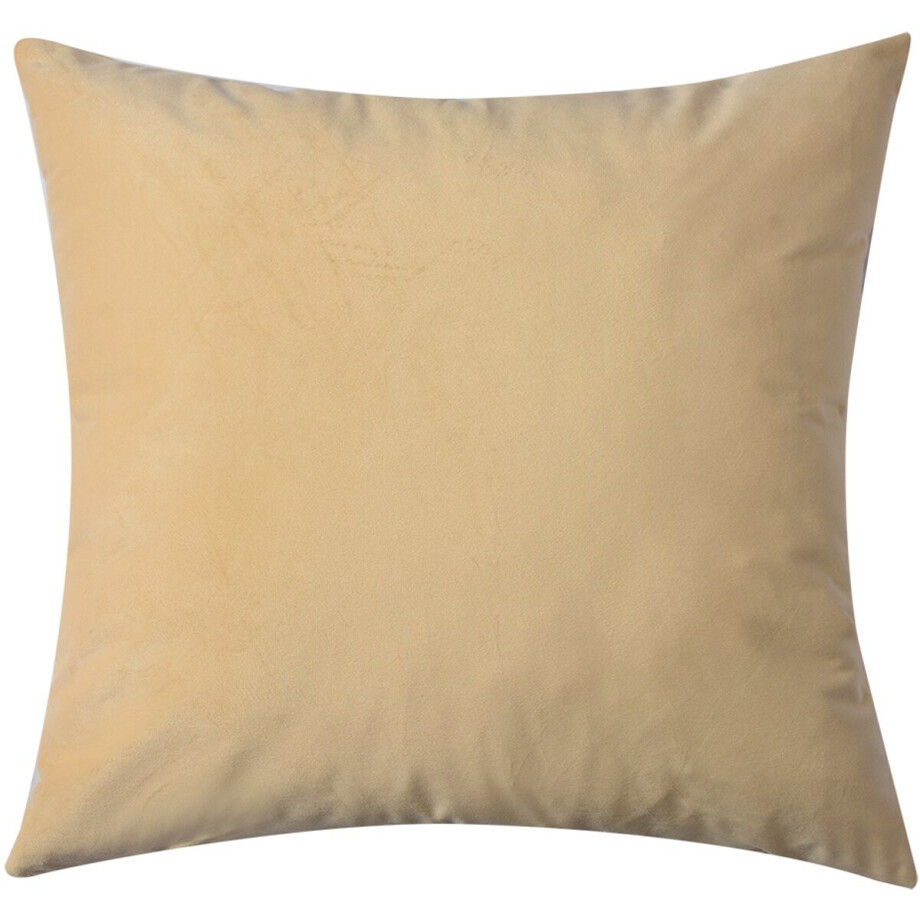 Clayre & Eef Kussenhoes 45x45 cm Beige Synthetisch afbeelding 1