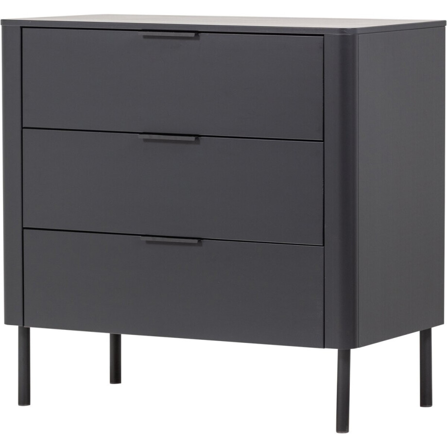 WOOOD Gunnar Ladekast - Grenen - Matzwart - 93x94x52 WOOOD Gunnar Ladekast - Grenen - Matzwart - 93x94x52 afbeelding 1