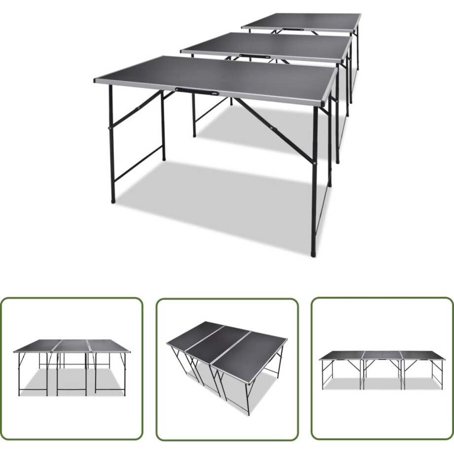 vidaXL Inklapbare Tafel - Behangtafel - Behangtafels inklapbaar 3 st - Kanteltafeltje - DIY Tafel - Creatieve Tafel afbeelding 1