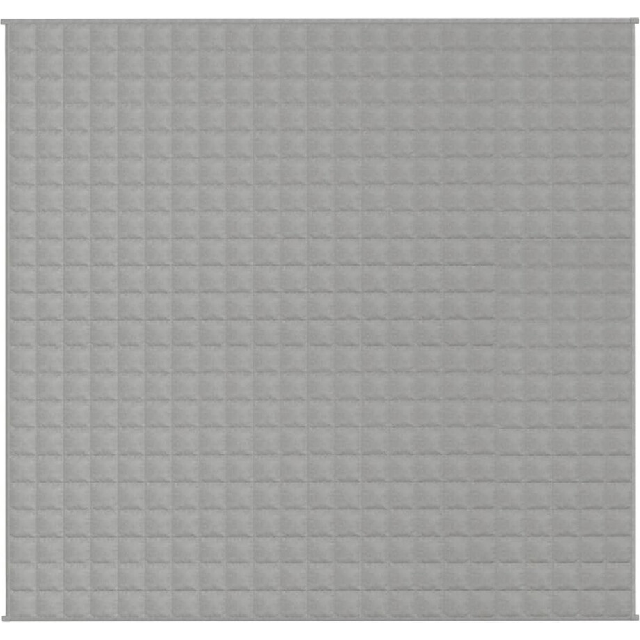 vidaXL - Verzwaringsdeken - 220x240 - cm - 11 - kg - stof - grijs afbeelding 1