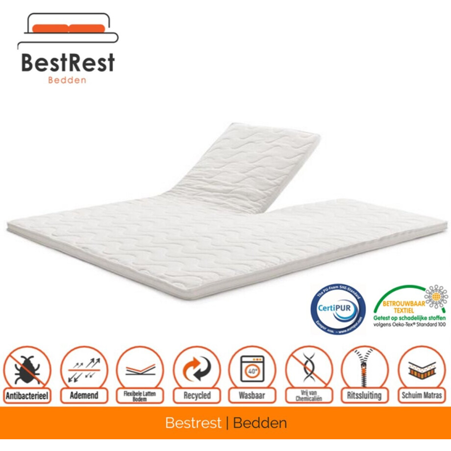 Split-Topper-Topdekmatras-Koudschuim-HRGOLDFOAM-7cm-140x190cm afbeelding 1