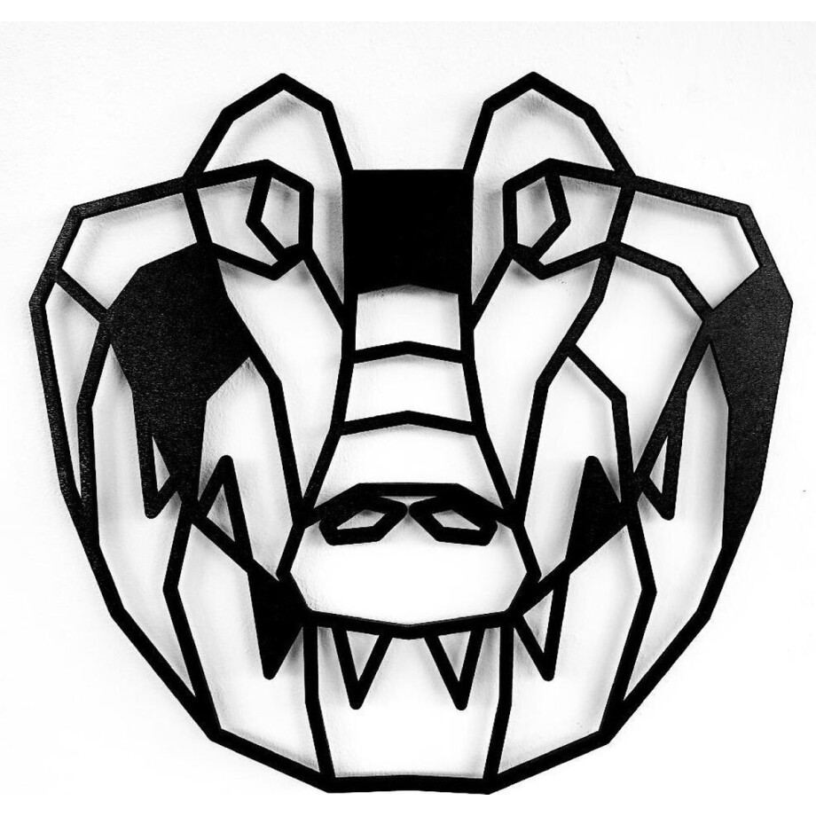Houten Dierenkop • Houten Krokodil • Dierenkop Krokodil • Mega • Zwart MDF • Houten Dier • Wandecoratie Houten Dierenkop • Houten Krokodil • Dierenkop Krokodil • Mega • Zwart MDF • Houten Dier • Wandecoratie afbeelding 1