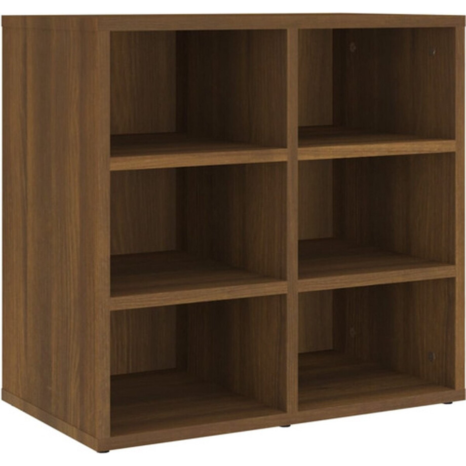 vidaXL - | - Schoenenkast - | - met - plank - met - opslag - Bewerkt - hout afbeelding 1