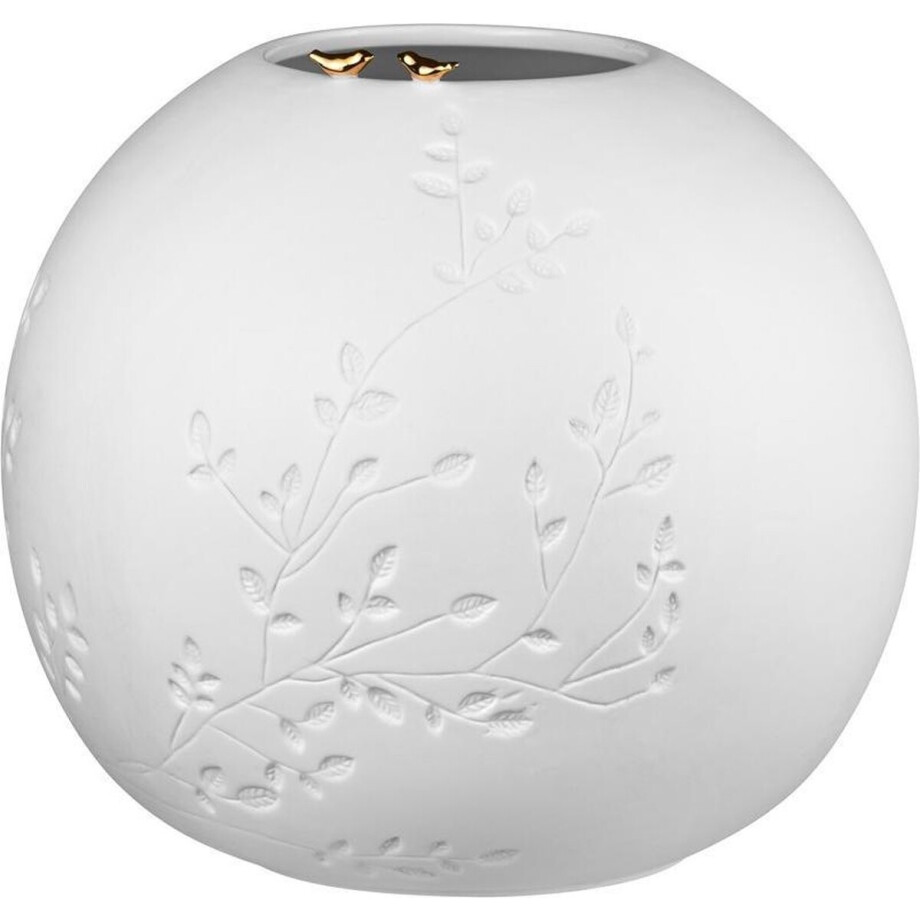 Räder design bol vaas Birds reliëf motief vogels goud afbeelding 1