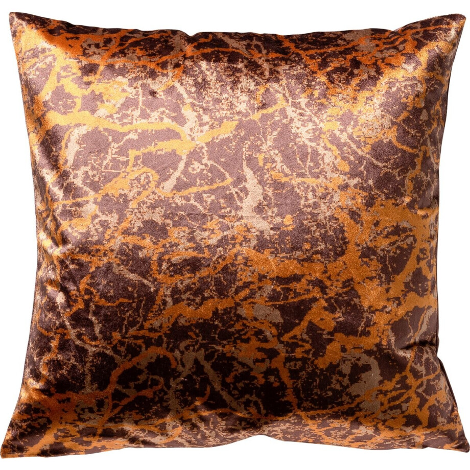 Dutch Decor MARIN - Sierkussen 45x45 cm - velvet - Cappuccino - multicolour - Inclusief binnenkussen - Luxe kussens voor woonkamer & bank afbeelding 1