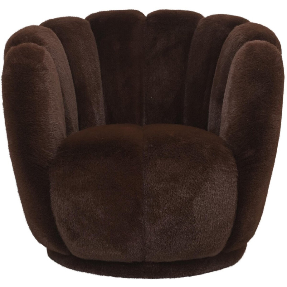 PTMD - Fauteuil Furia - Bruin - 79x78x69cm afbeelding 1