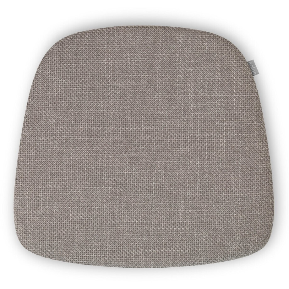 Nolon Fem Stoelkussen Warm Grijs - Voor Binnen - Zitkussen Eetkamer - Trapezium Vorm - met Antislip afbeelding 1