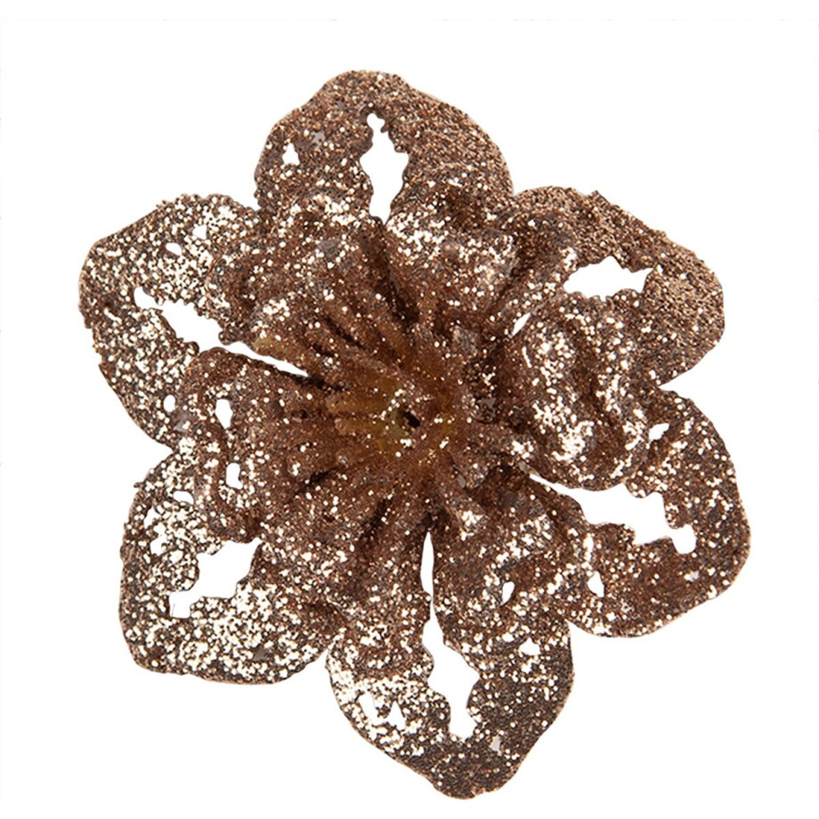 Clayre & Eef Kunstbloem Ø 6x2 cm Koperkleurig Kunststof Clayre & Eef Kunstbloem Ø 6x2 cm Koperkleurig Kunststof afbeelding 1