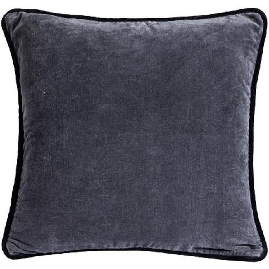 PTMD Sierkussen Nasim - 45x45x10 cm - Katoen - Grijs afbeelding 1