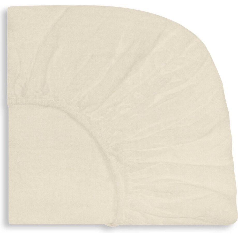 LIS LABELS - Hoeslaken - Little One in Off White - 70x140 cm - Linnen - Kindermatras afbeelding 1