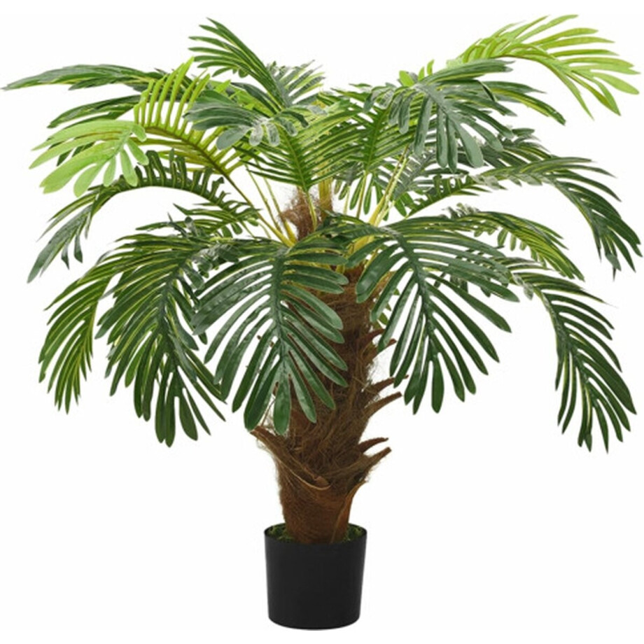 vidaXL - Kunstplant - met - pot - cycaspalm - 90 - cm - groen vidaXL - Kunstplant - met - pot - cycaspalm - 90 - cm - groen afbeelding 1