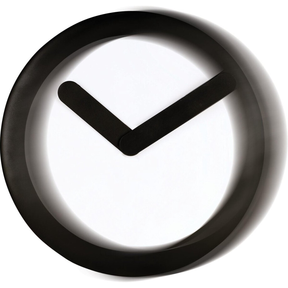 Nextime wandklok Focus kunststof - Kleur - Zwart Nextime wandklok Focus kunststof - Kleur - Zwart afbeelding 1