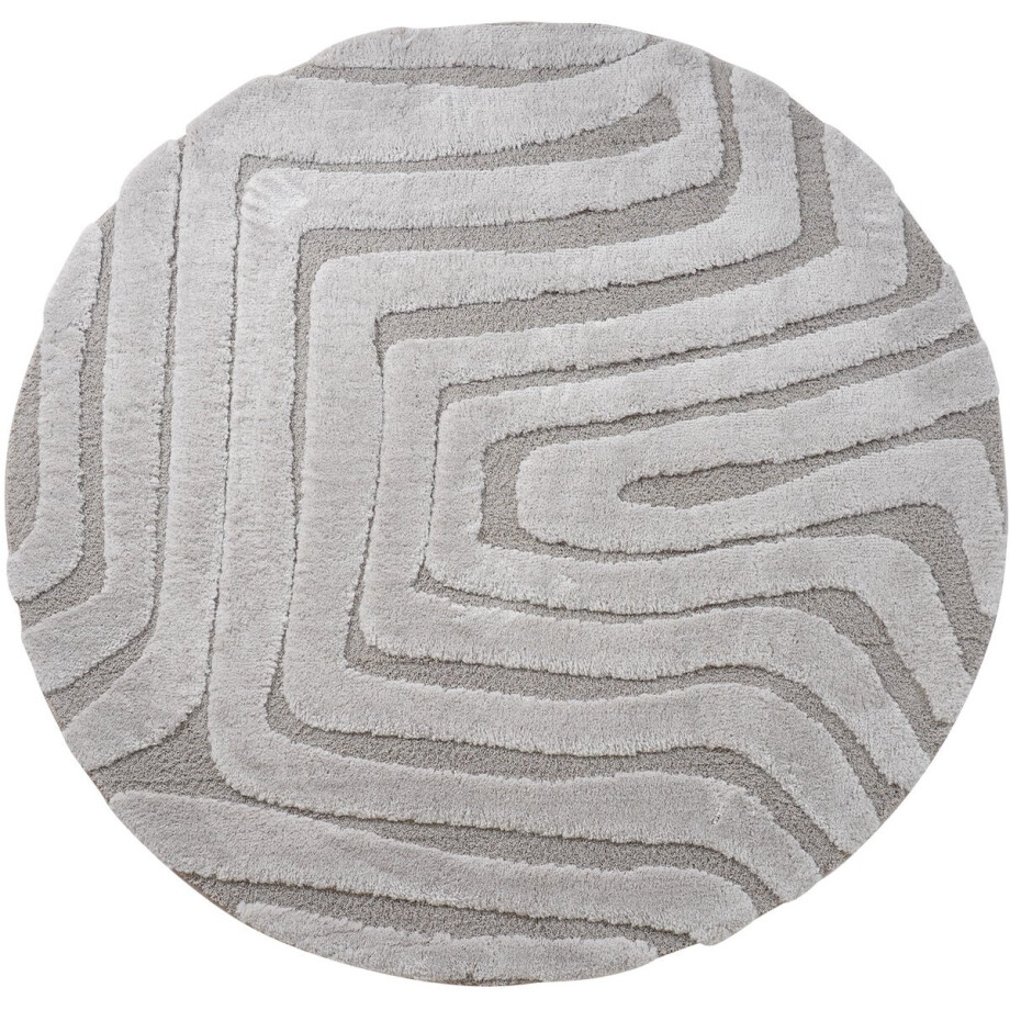 Vloerkleed Lima Beige Rond ø160 cm Vloerkleed Lima Beige Rond ø160 cm afbeelding 1