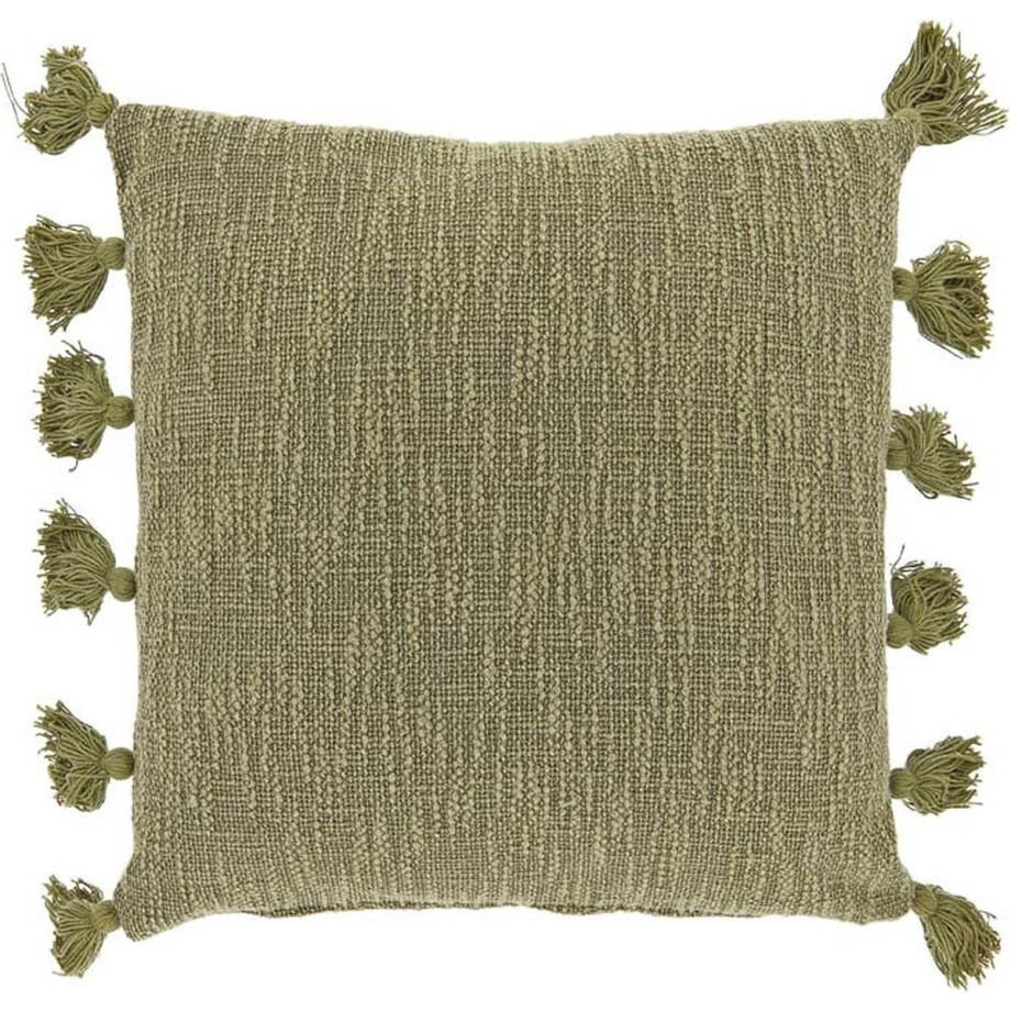 Unique Living - Sierkussen Jonne Moss Green -45x45cm Unique Living - Sierkussen Jonne Moss Green -45x45cm afbeelding 1