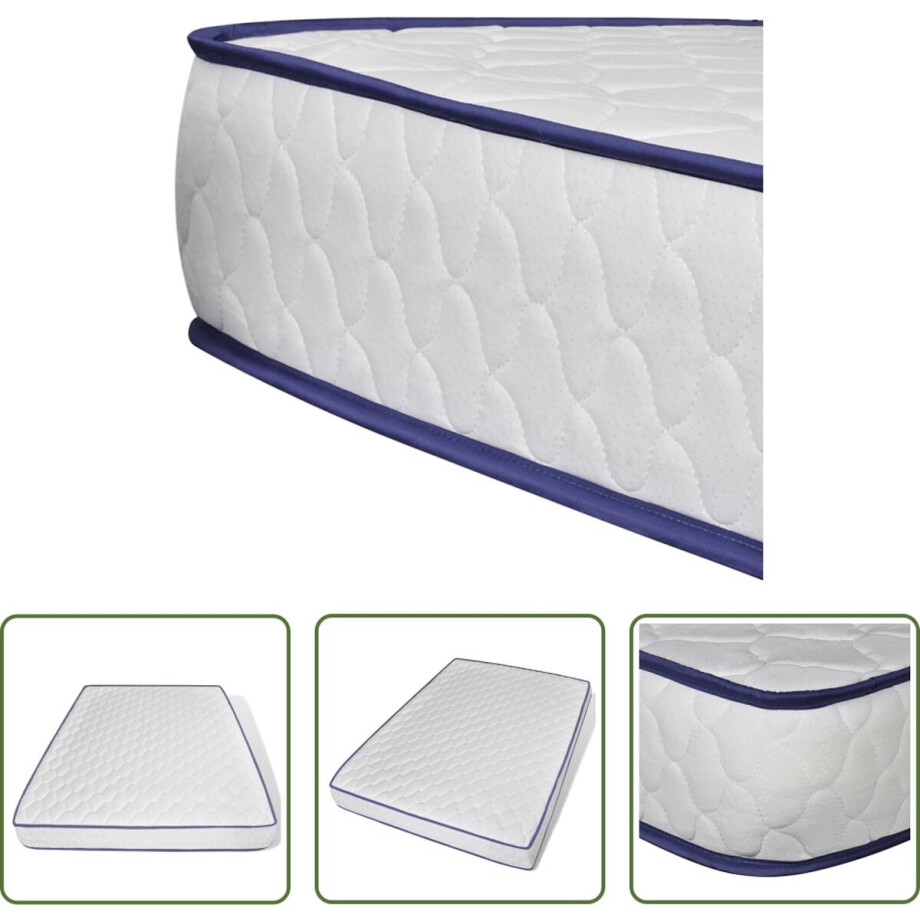 vidaXL Matras 140x200 - Traagschuim Matras - Matras traagschuim 200x140x17 cm Zacht - Matras 17cm - Traagschuim Topper - Anti-drukplek Matras vidaXL Matras 140x200 - Traagschuim Matras - Matras traagschuim 200x140x17 cm Zacht - Matras 17cm - Traagschuim Topper - Anti-drukplek Matras afbeelding 1