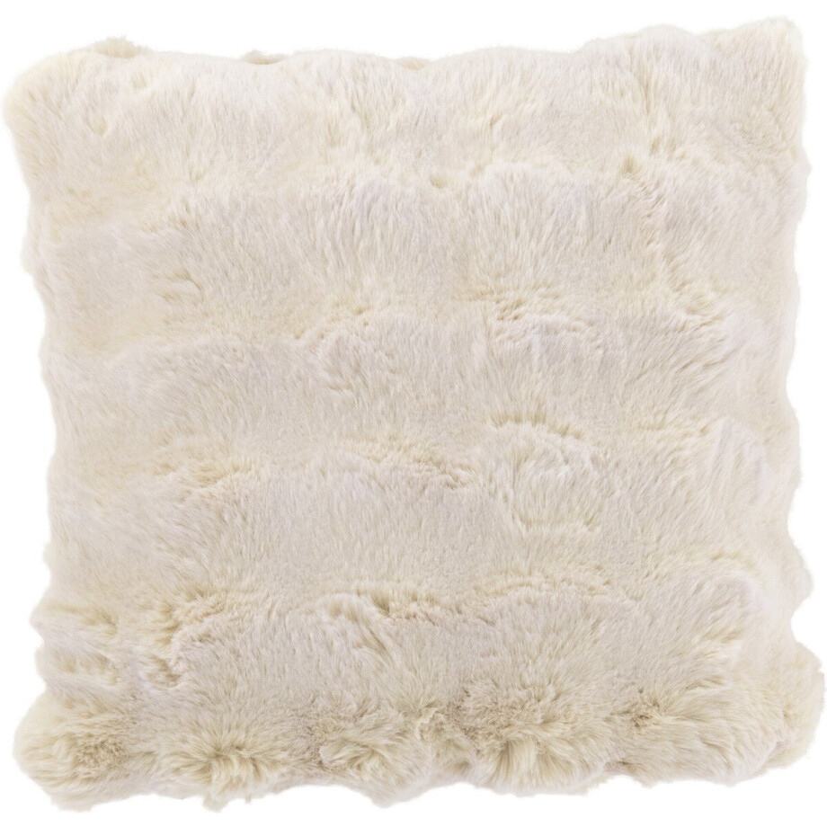 J-Line kussen Wave - polyester - ivoor afbeelding 1