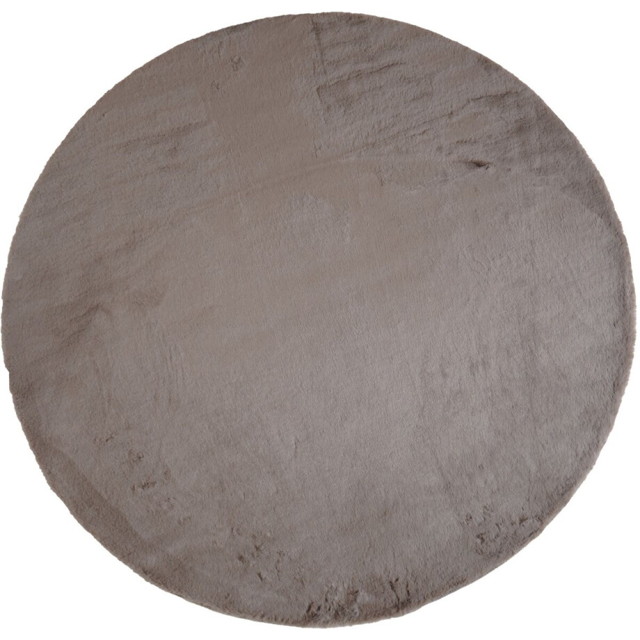 Vloerkleed Velluto Choco - Rond ø200 cm - Hoogpolig Design Vloerkleed in Scandinavische / Hotel Chique Stijl afbeelding 1