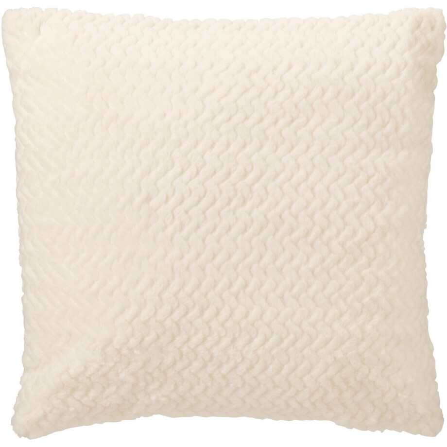 J-Line kussen - polyester - wit afbeelding 1