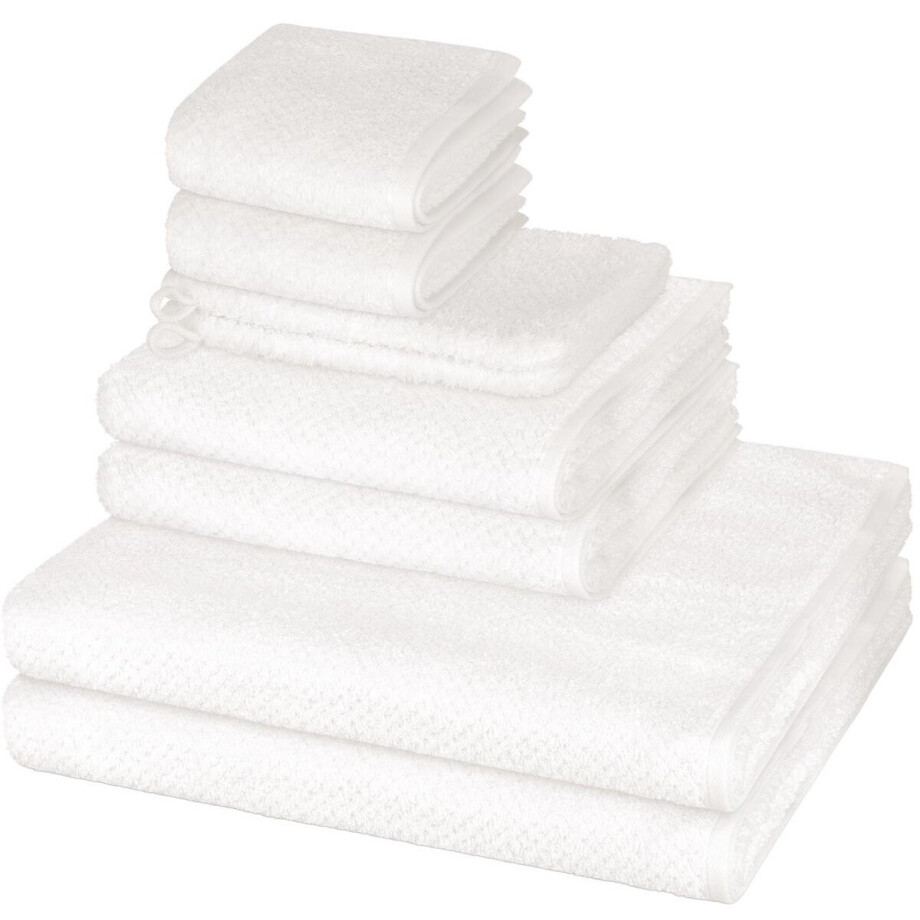Cawö Sonstiges 2 X washandjes 2 X gasten- 2 X douche- 2 X handdoek - in set 8 pack Pure Cawö Sonstiges 2 X washandjes 2 X gasten- 2 X douche- 2 X handdoek - in set 8 pack Pure afbeelding 1