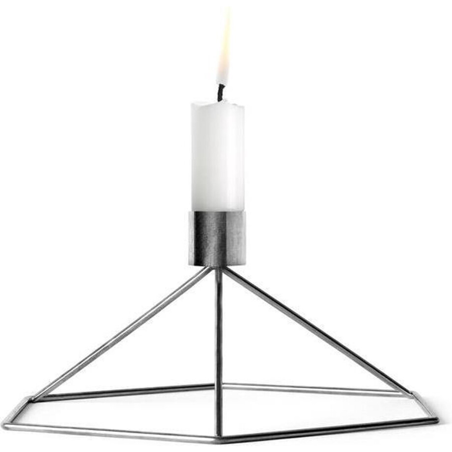 Menu Living Kaars POV Kaarsenstandaard - zilver afbeelding 1