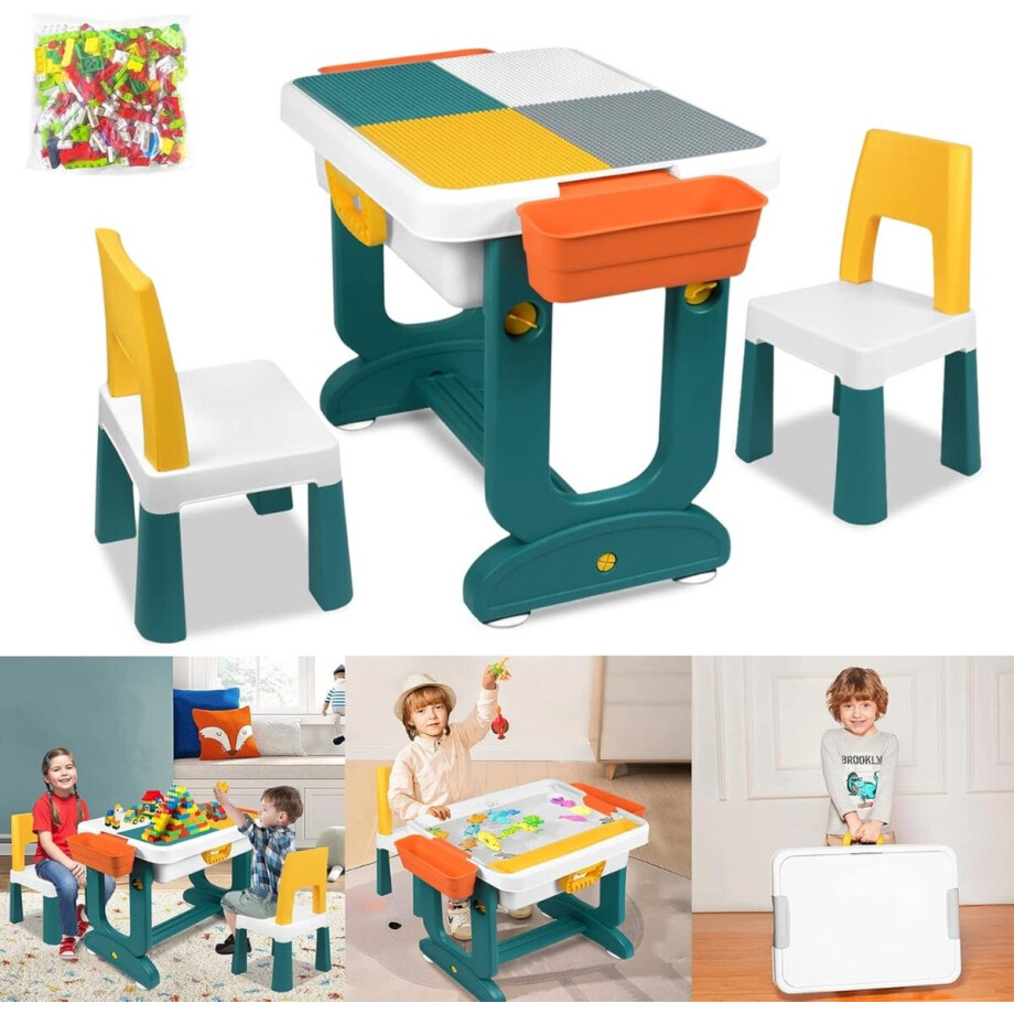 White-Label® Kinderbureau - Kindertafel voor Jongen en Meisje - Tekentafel - Verstelbaar White-Label® Kinderbureau - Kindertafel voor Jongen en Meisje - Tekentafel - Verstelbaar afbeelding 1