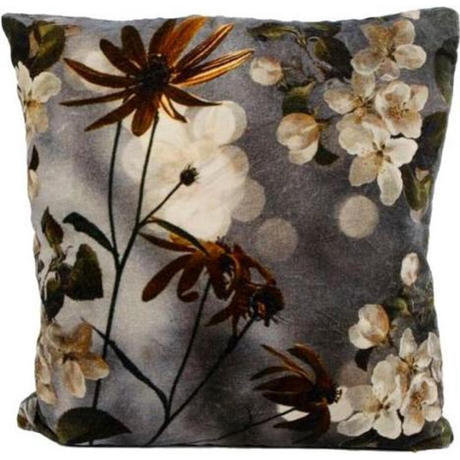 Gifts Amsterdam Sierkussen - Bloemen -  Textiel - 45 x 45 cm afbeelding 1