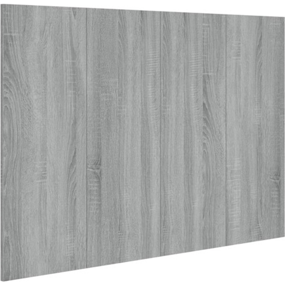 vidaXL - Hoofdbord - 120x1,5x80 - cm - bewerkt - hout - grijs - sonoma - eikenkleurig vidaXL - Hoofdbord - 120x1,5x80 - cm - bewerkt - hout - grijs - sonoma - eikenkleurig afbeelding 1