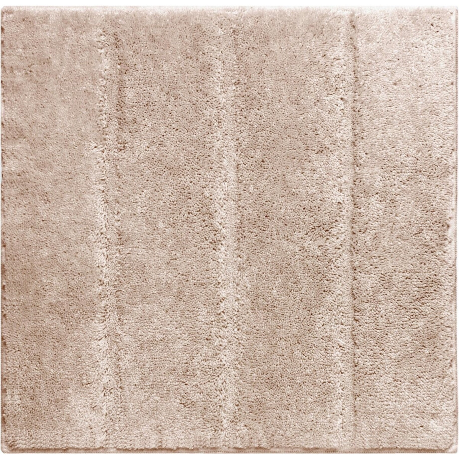 Casilin WC-mat Antislip Ray - 60x60cm - Toiletmat - Vierkante Badmat - Waterabsorberend - Wasbaar en Sneldrogend - Acryl - Bruin, Sand afbeelding 1