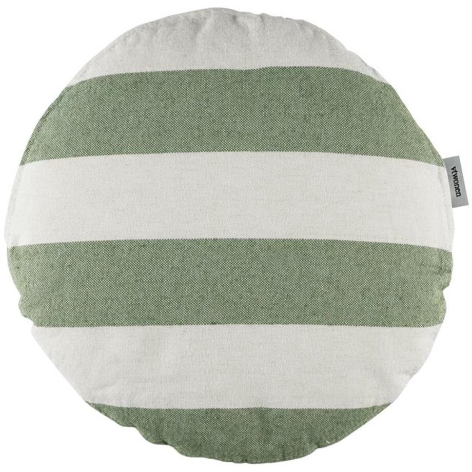 Vtwonen Bold Round Sierkussen - dia 40 cm - Groen afbeelding 1