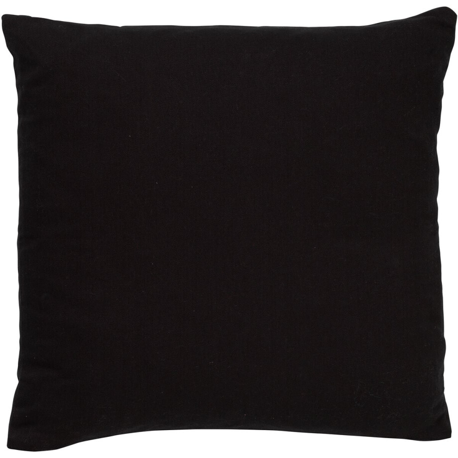 Dutch Decor JAMES - Kussenhoes 45x45 cm - duurzaam katoen - effen kleur - Raven - zwart - met rits - zonder binnenkussen Dutch Decor JAMES - Kussenhoes 45x45 cm - duurzaam katoen - effen kleur - Raven - zwart - met rits - zonder binnenkussen afbeelding 1
