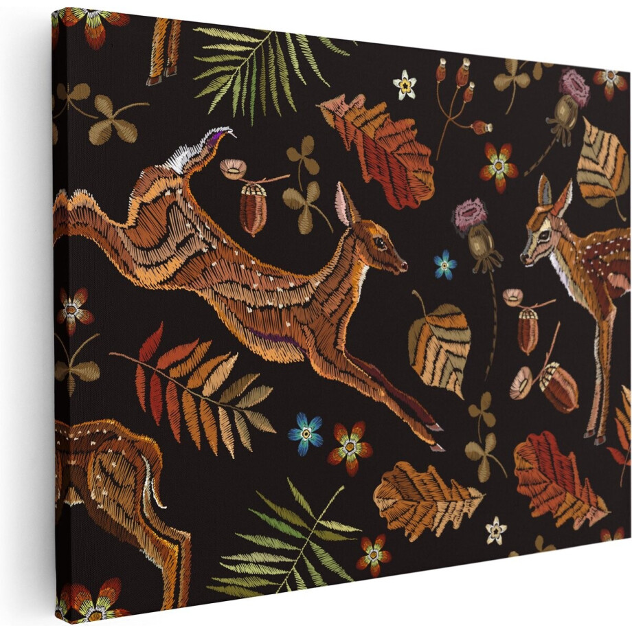 Artaza Canvas Schilderij Herfst Achtergrond Met Herten - Abstract - 40x30 - Klein - Foto Op Canvas - Canvas Print Artaza Canvas Schilderij Herfst Achtergrond Met Herten - Abstract - 40x30 - Klein - Foto Op Canvas - Canvas Print afbeelding 1