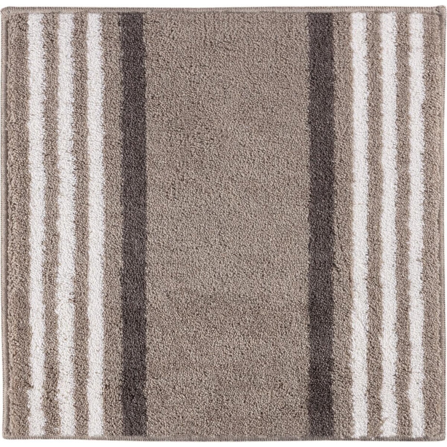 Casilin WC-mat Antislip Lima - 60x60cm - Vierkante Badmat - Waterabsorberend - Wasbaar en Sneldrogend - Acryl - Bruin, Zand afbeelding 1