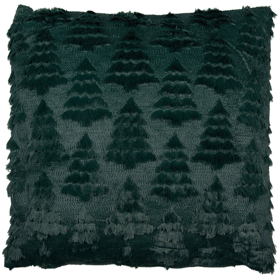 Clayre & Eef Sierkussen 45x45 cm Groen Synthetisch afbeelding 1
