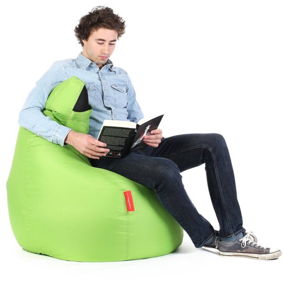 Sit on it Zitzak Dropseat Limoen groen - 100 x 70 x 80 cm Sit on it Zitzak Dropseat Limoen groen - 100 x 70 x 80 cm afbeelding 1
