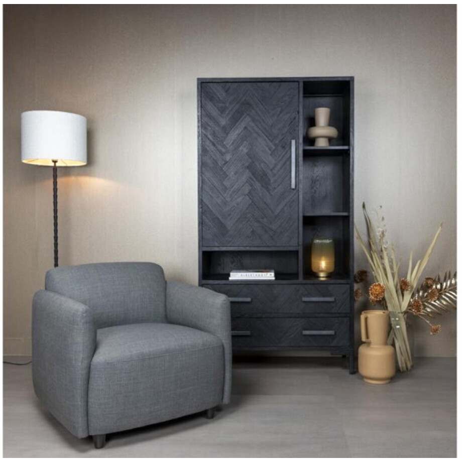 Bradfort Fauteuil - fabric Montego 466 Grey afbeelding 1