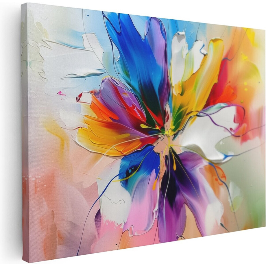Artaza Canvas Schilderij Abstract Kunstwerk van een Bloem - 40x30 - Klein - Foto Op Canvas - Canvas Print Artaza Canvas Schilderij Abstract Kunstwerk van een Bloem - 40x30 - Klein - Foto Op Canvas - Canvas Print afbeelding 1