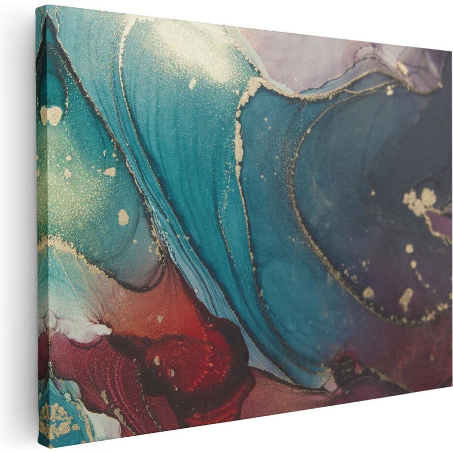 Artaza Canvas Schilderij Abstracte Luxe Kunst - 80x60 - Foto Op Canvas - Canvas Print afbeelding 1