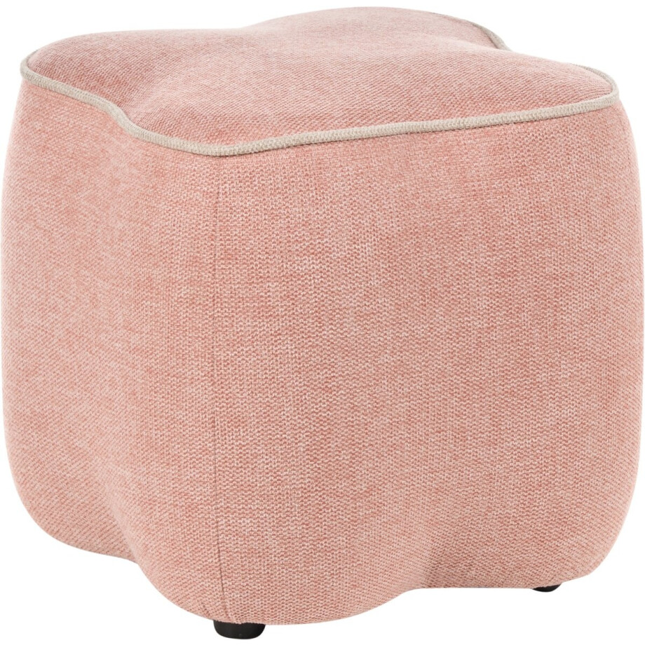 JUNO - Poef - Roze - Polyester afbeelding 1