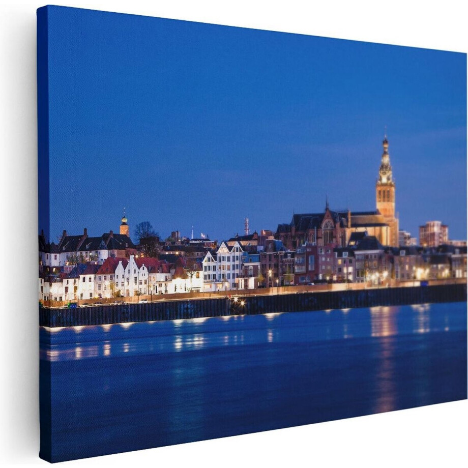 Artaza Canvas Schilderij Nijmegen Skyline met de Waal Rivier - 40x30 - Klein - Foto Op Canvas - Canvas Print Artaza Canvas Schilderij Nijmegen Skyline met de Waal Rivier - 40x30 - Klein - Foto Op Canvas - Canvas Print afbeelding 1